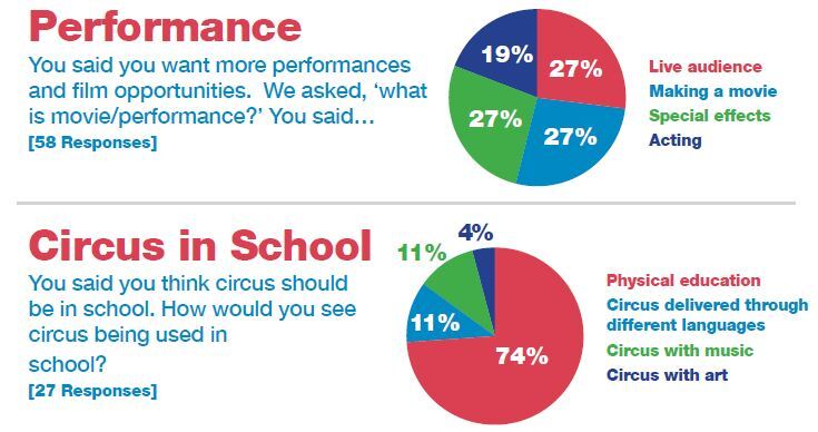 Youth Consultation - performance and circus in school