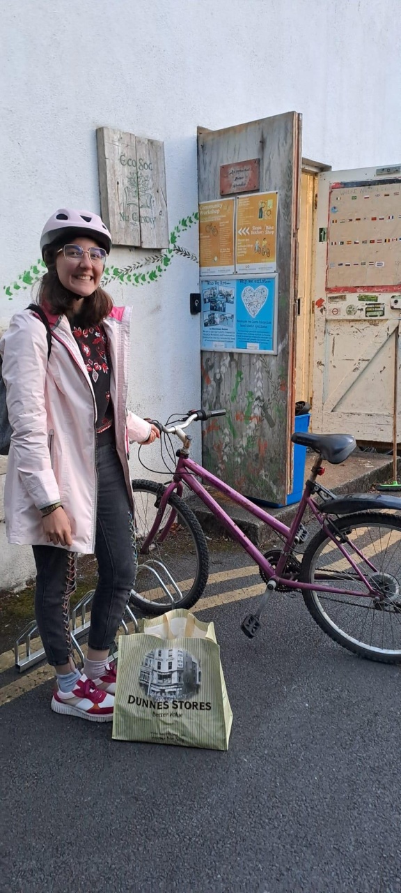 Lina learning how to fix a flat tire!