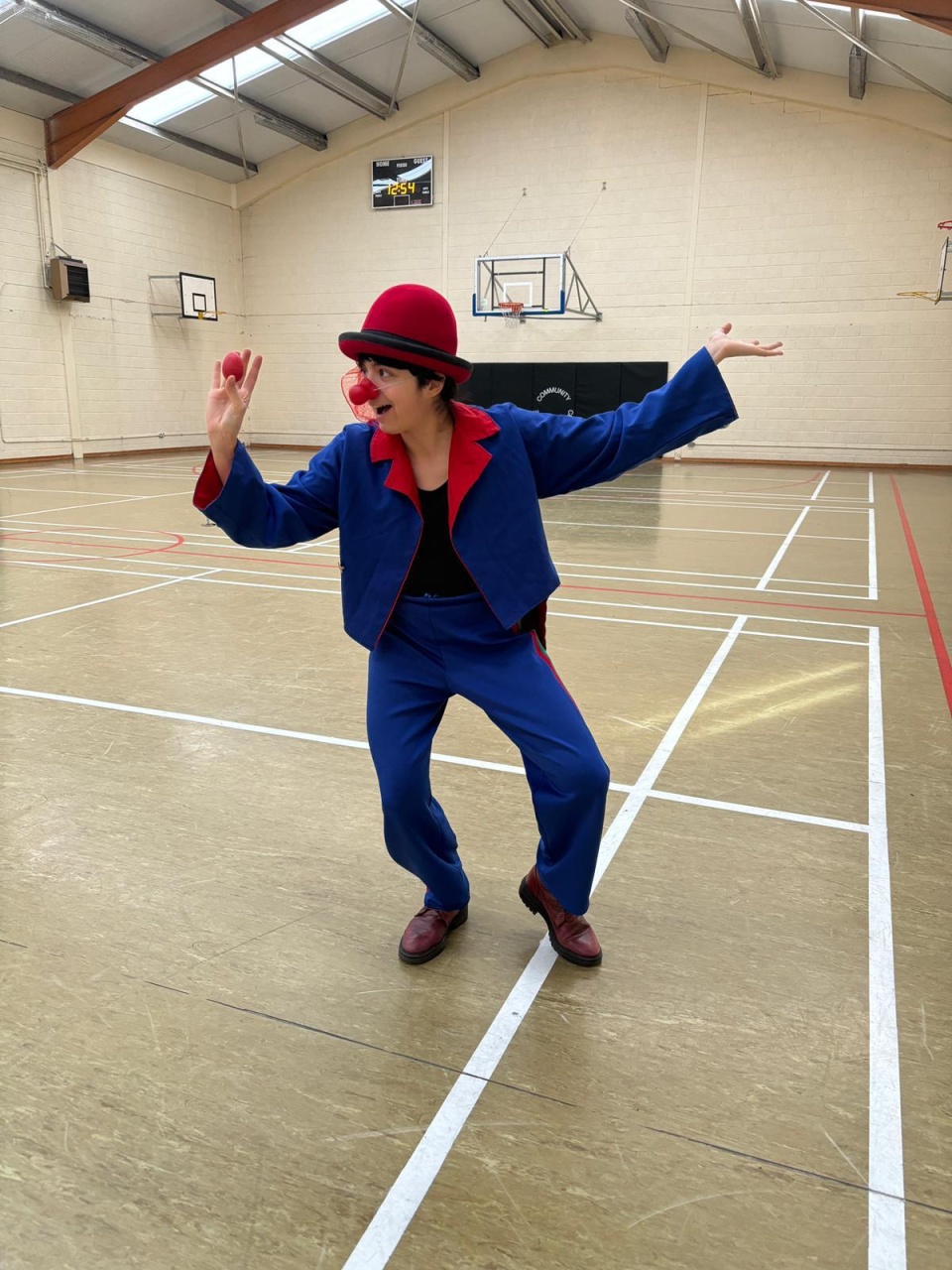 Sybille being great at clowning!