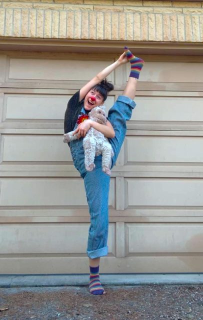 ESC Laura doing some clown work