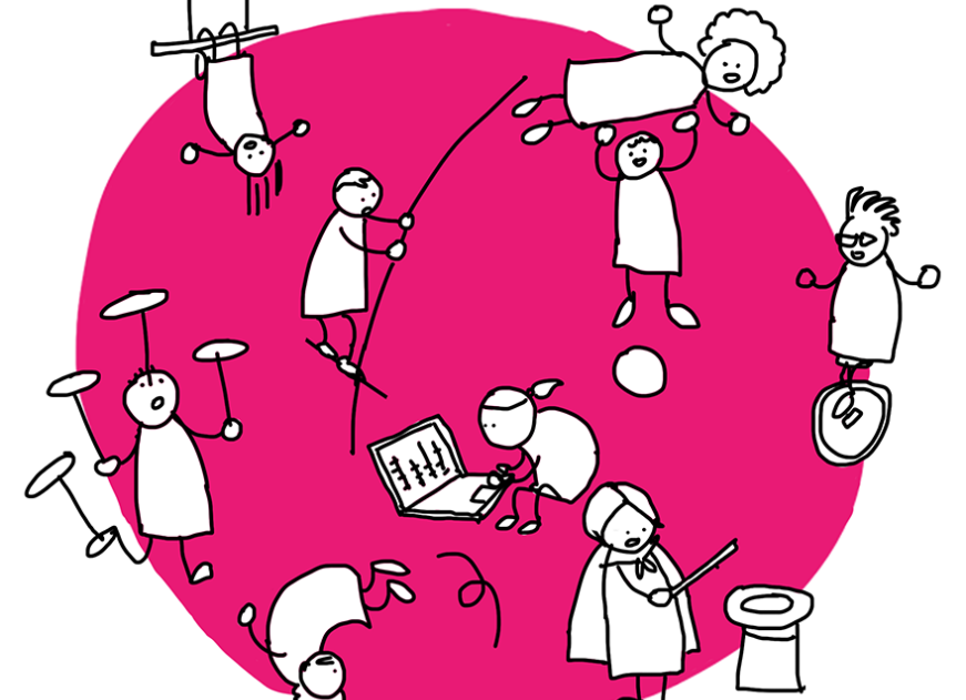 Teamwork illustration resize