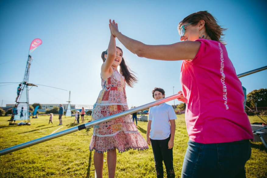 Sandra pic high five