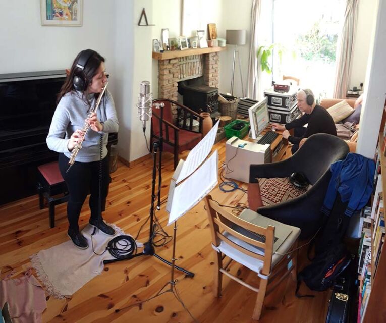 Mila Maia recording for LifeLine